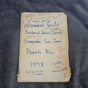 Second Union Church Guaynabo,‎ Puerto Rico Cookbook 1973 San Juan Recipe Book